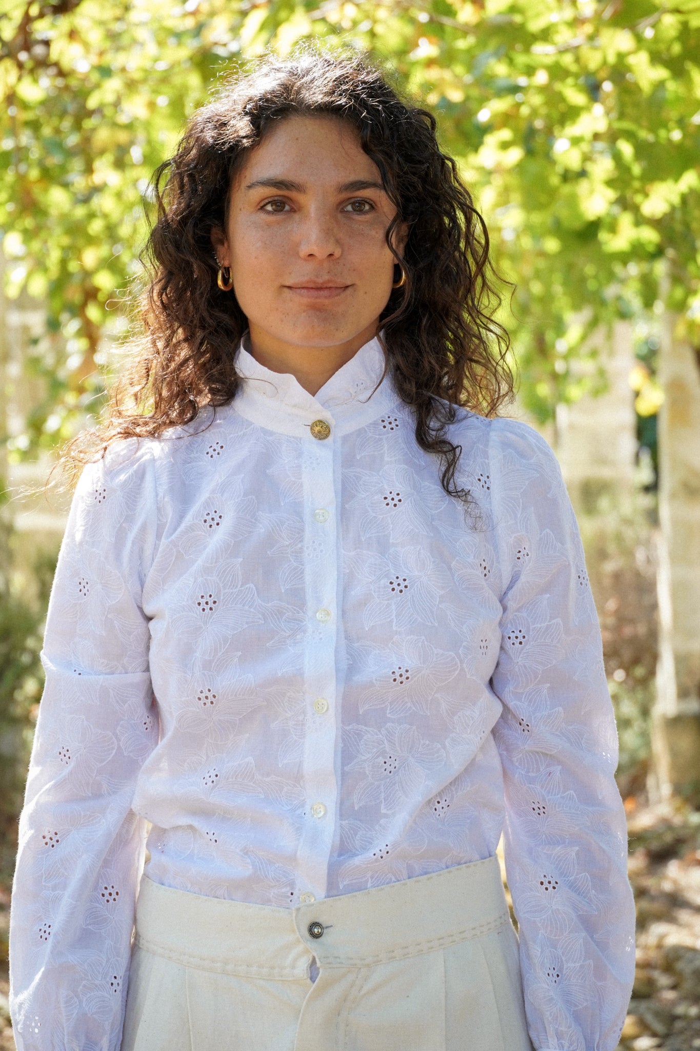 Camicia Victoria - Cotone Sangallo