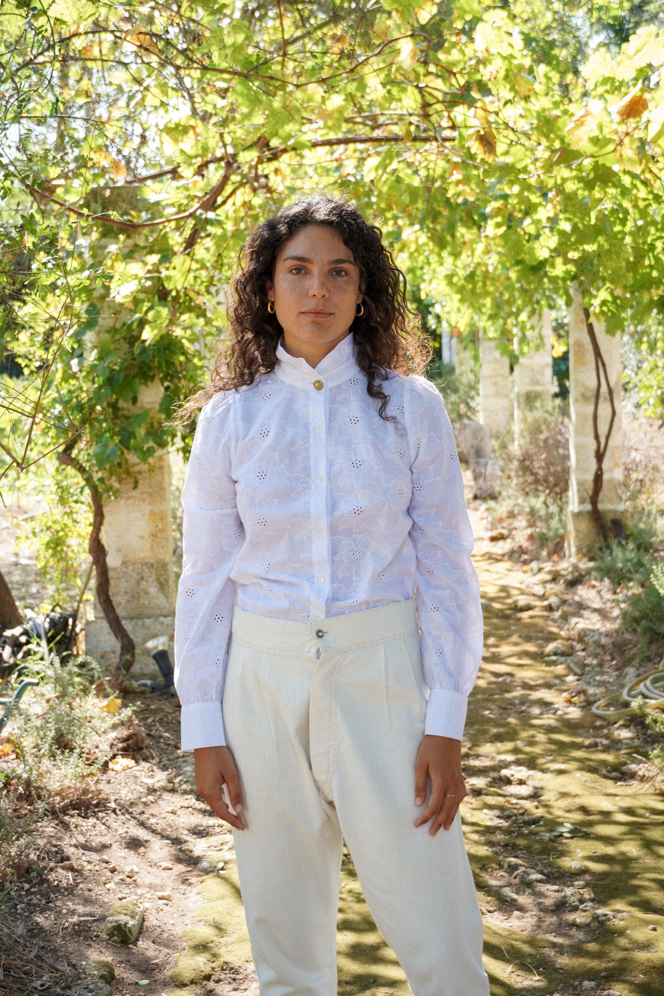 Camicia Victoria - Cotone Sangallo