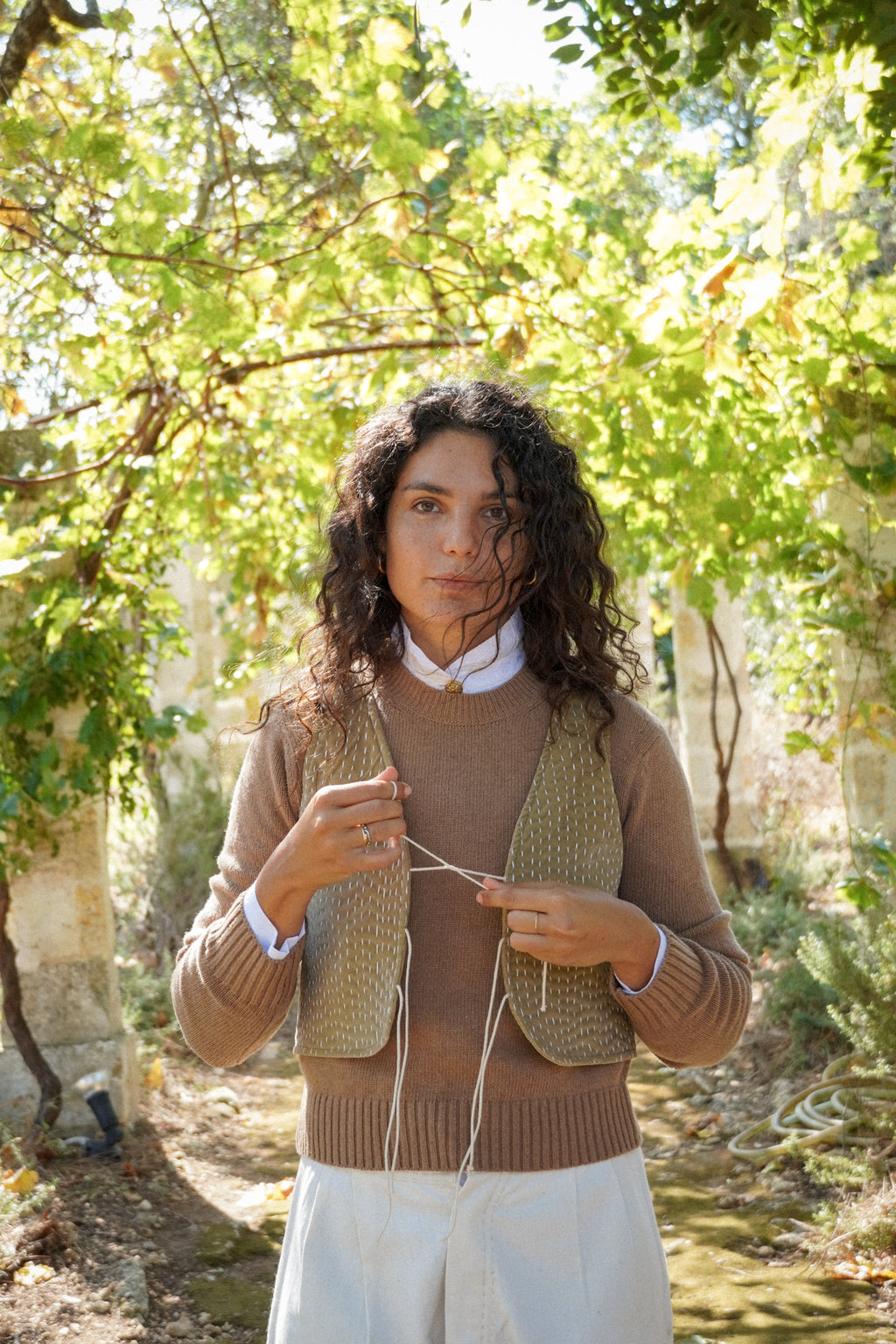 Gilet Colina - Velluto a coste e canapa