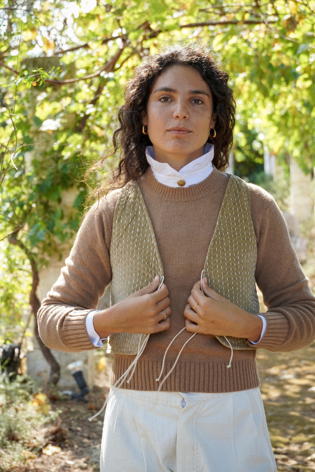 Gilet Colina - Velluto a coste e canapa