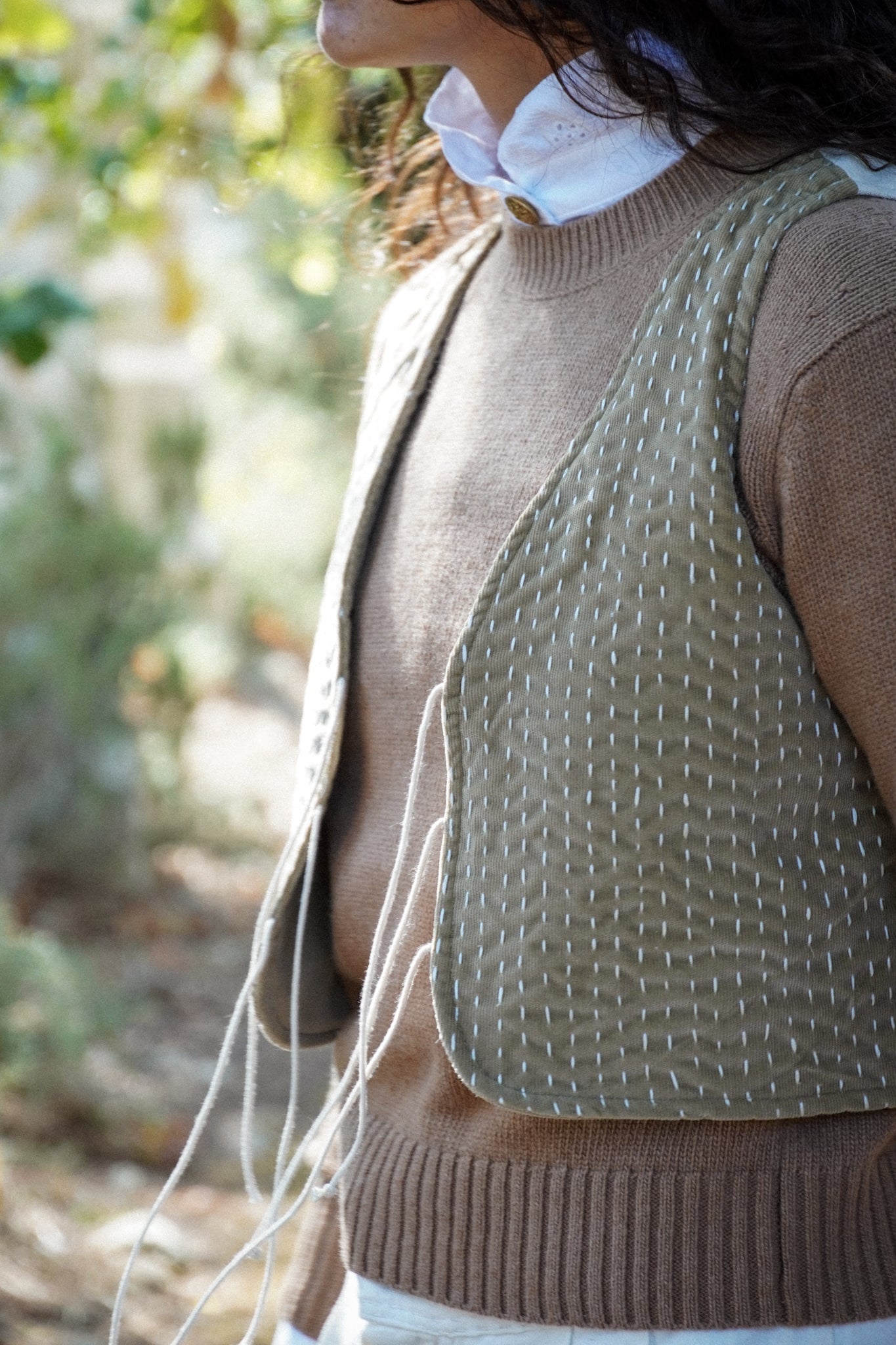 Gilet Colina - Velluto a coste e canapa