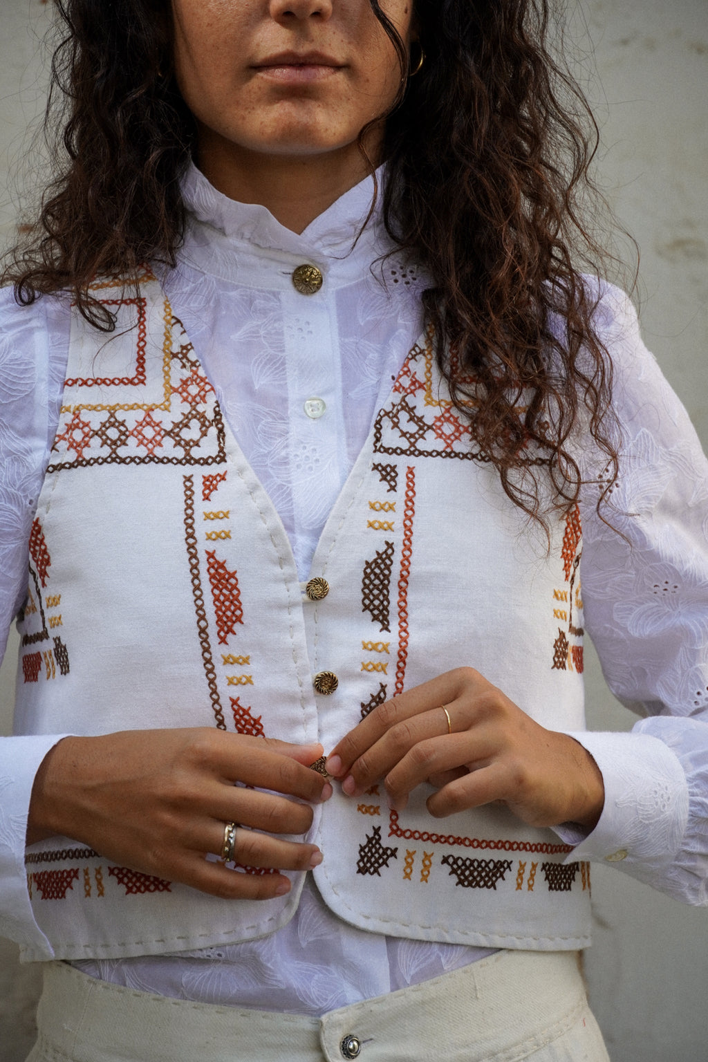 Vest Colina - Punto Croce Cotone