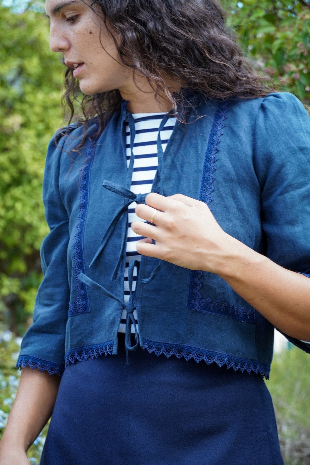 Giacca Diana - Lino Blu