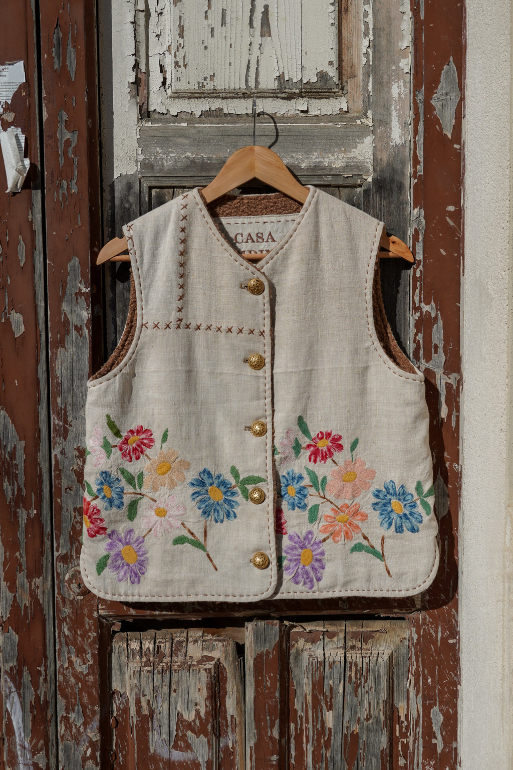 Vest Felicia - Antique Flower Hemp