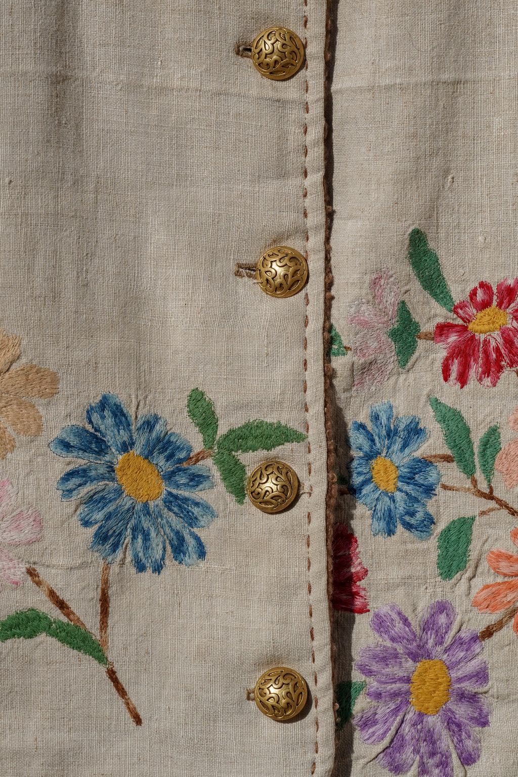 Vest Felicia - Antique Flower Hemp
