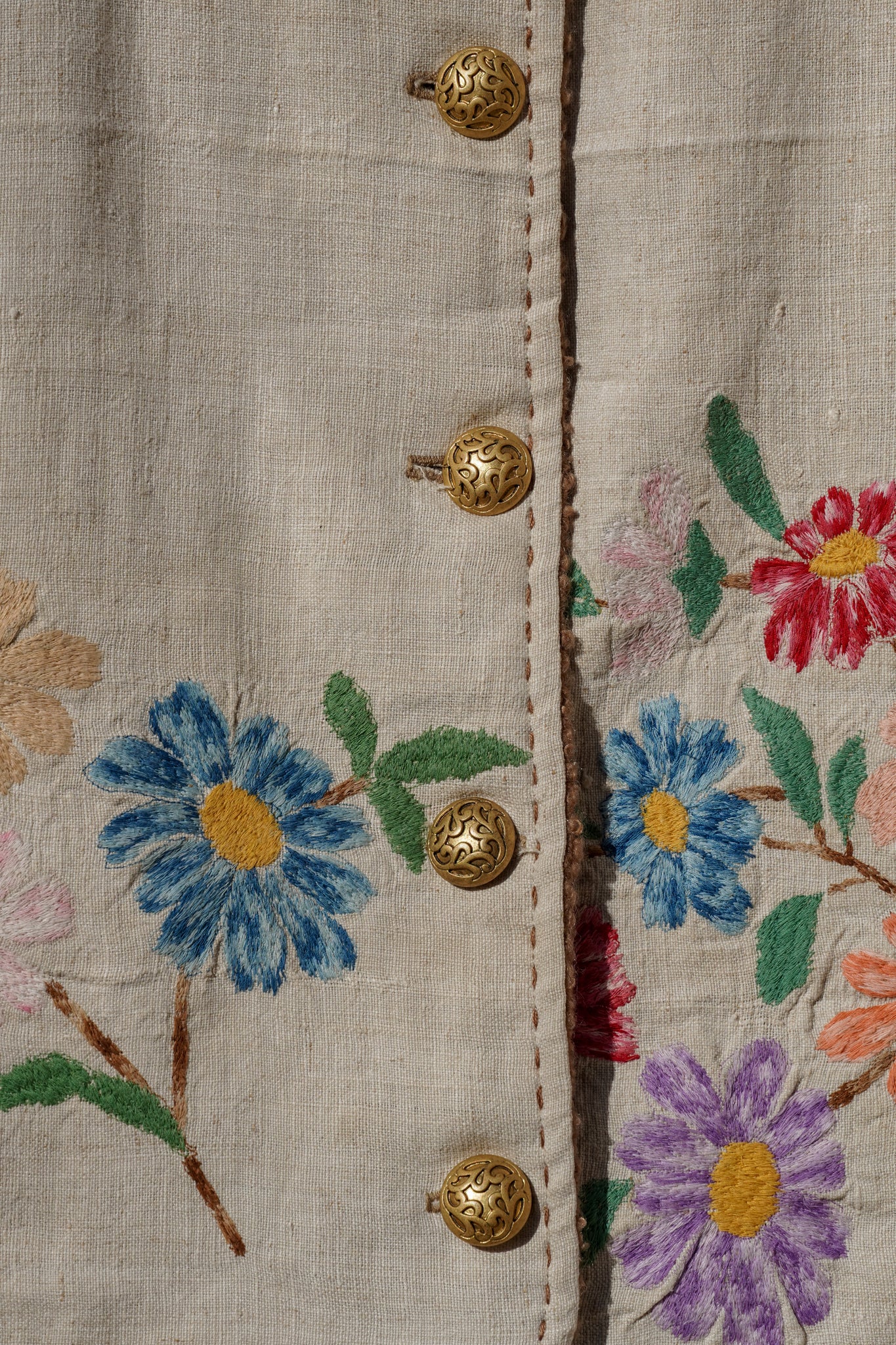 Vest Felicia - Antique Flower Hemp
