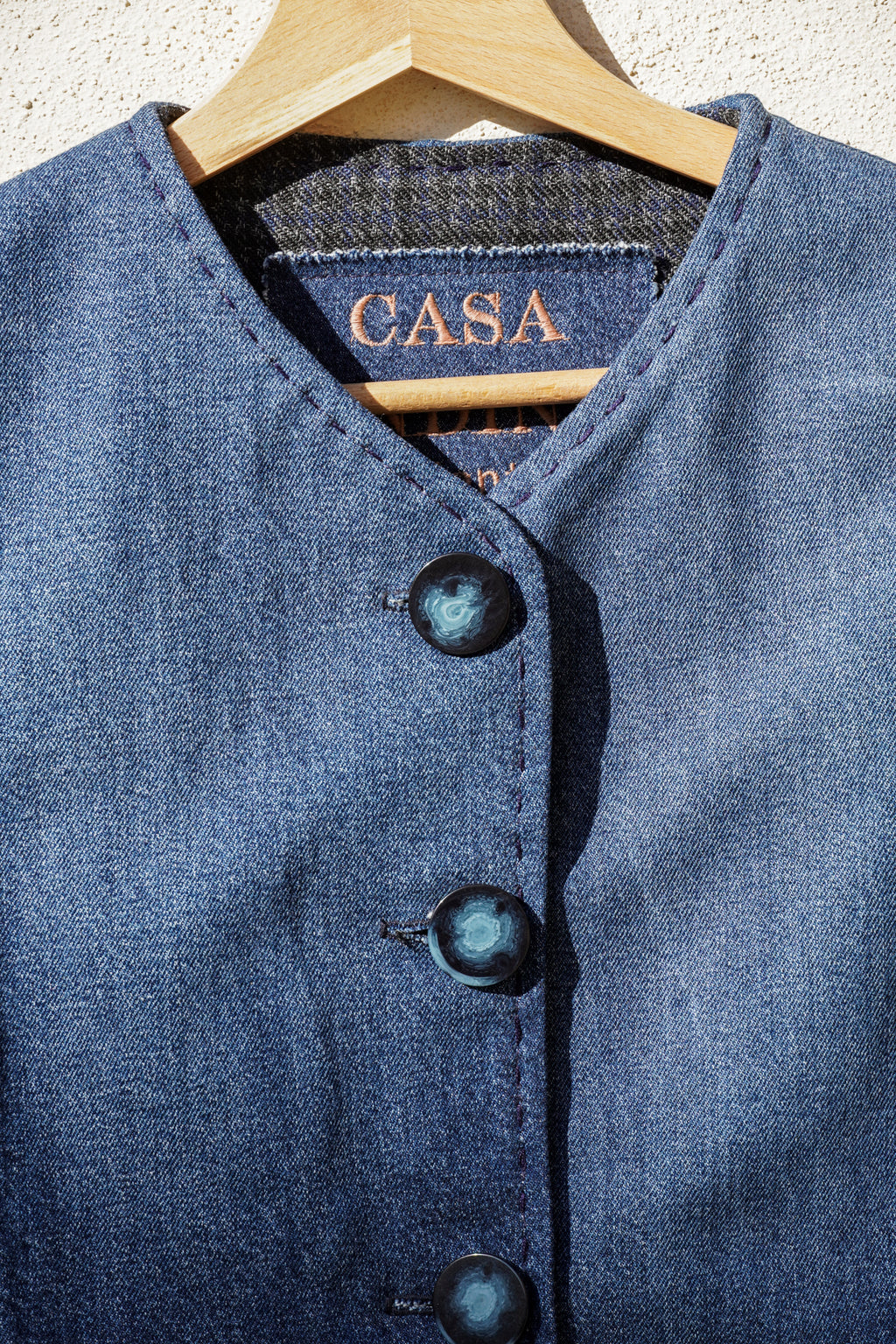 Vest Felicia - Denim & Wool