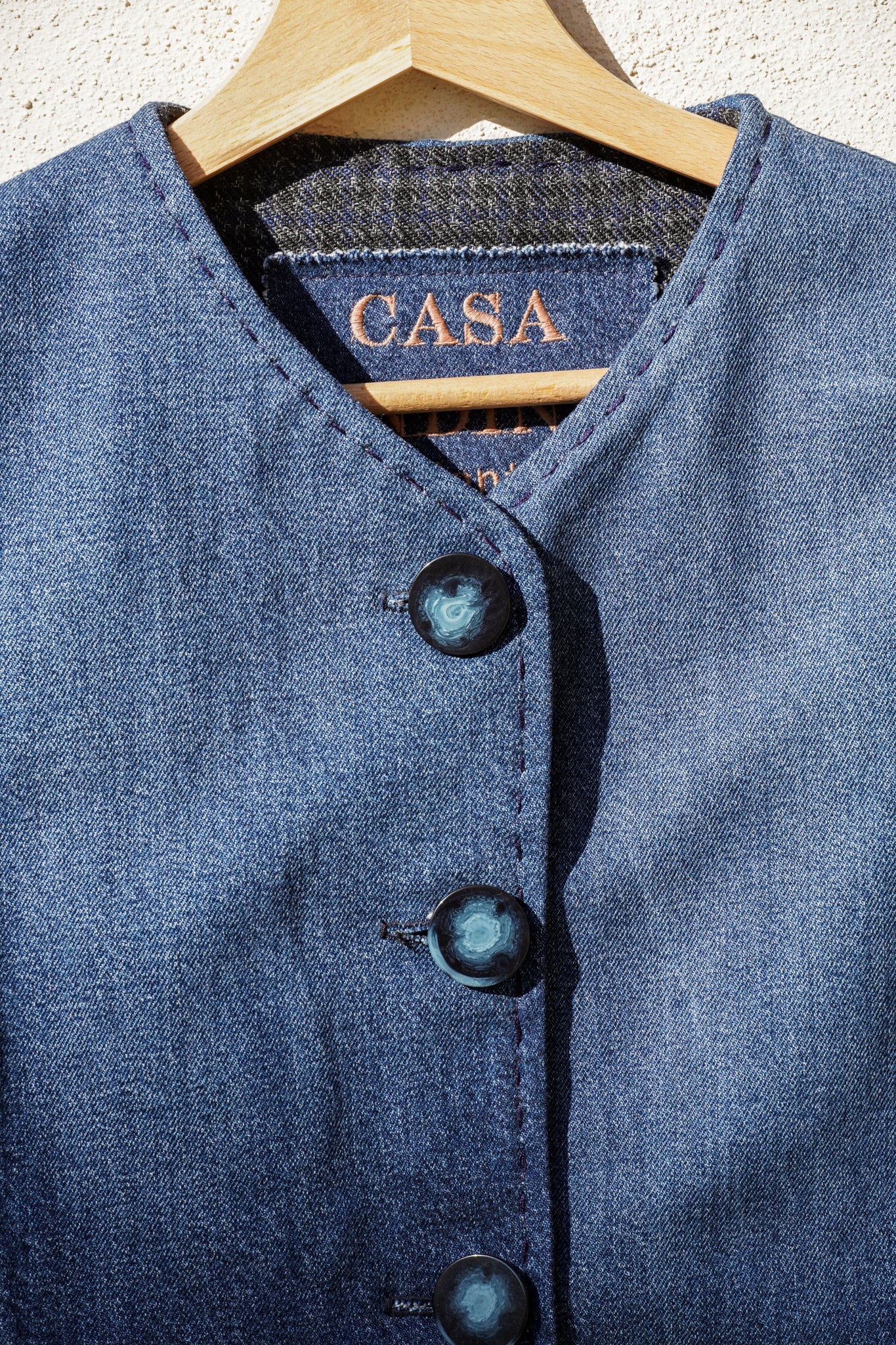 Vest Felicia - Denim & Wool