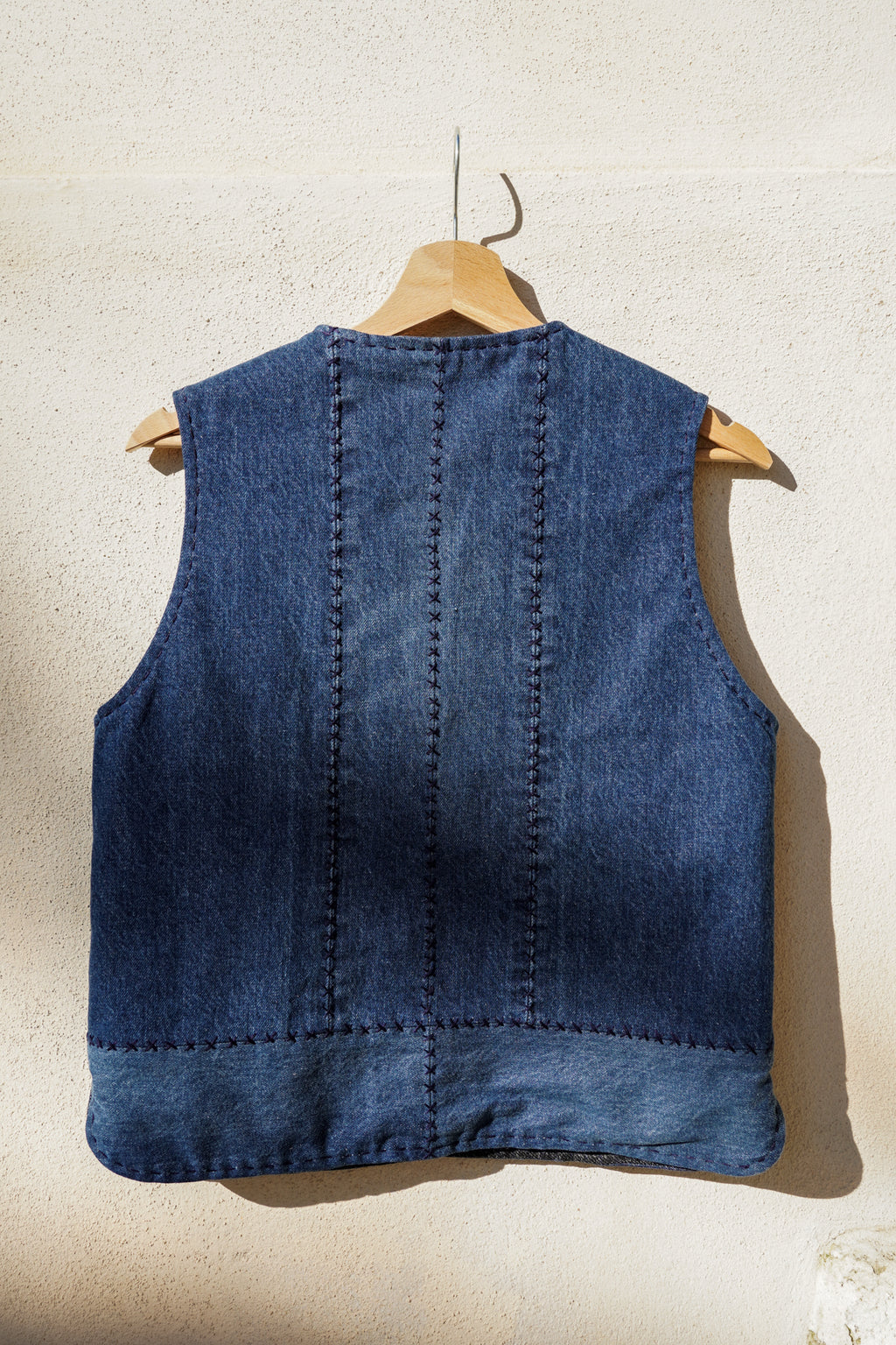 Vest Felicia - Denim & Wool