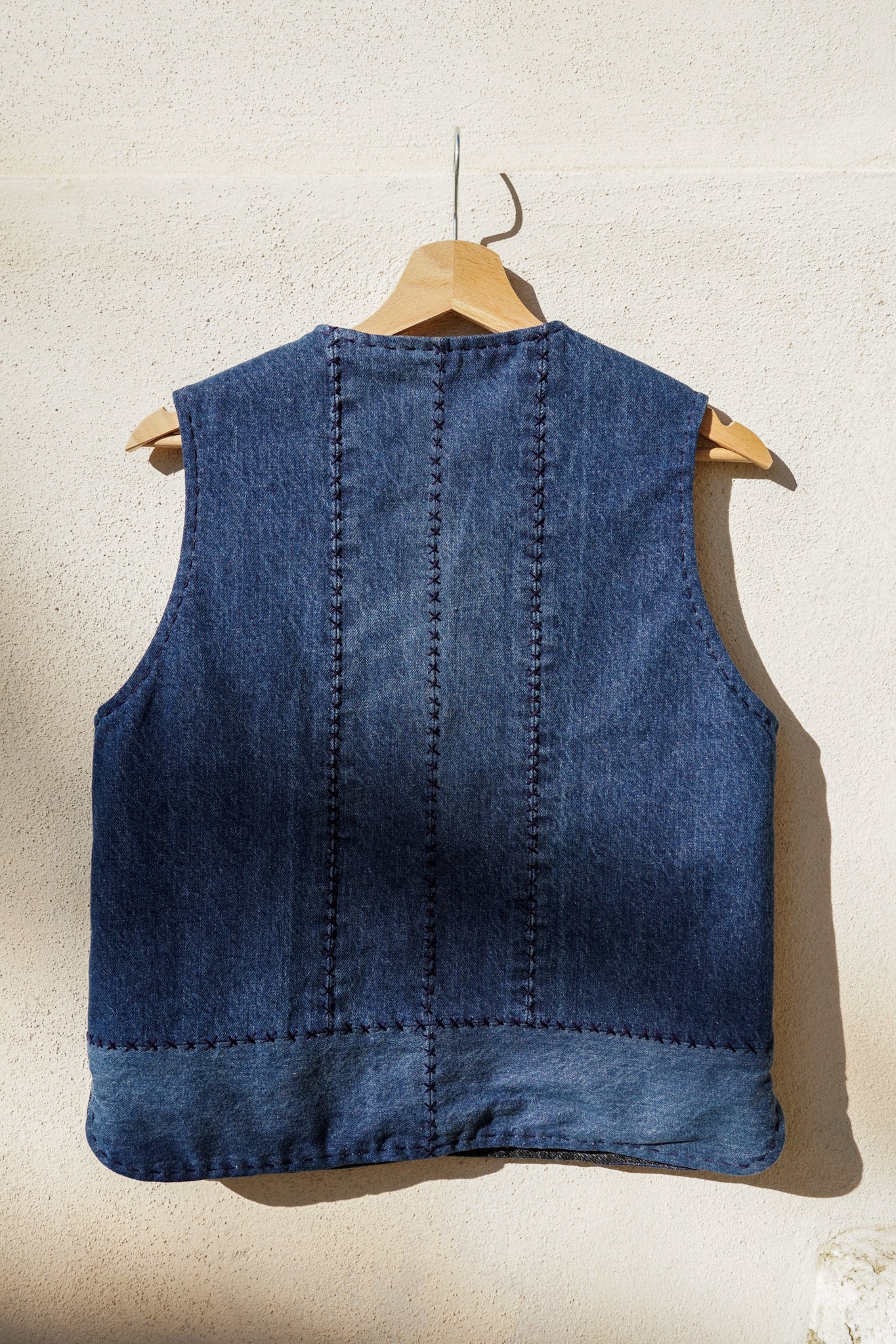 Vest Felicia - Denim & Wool