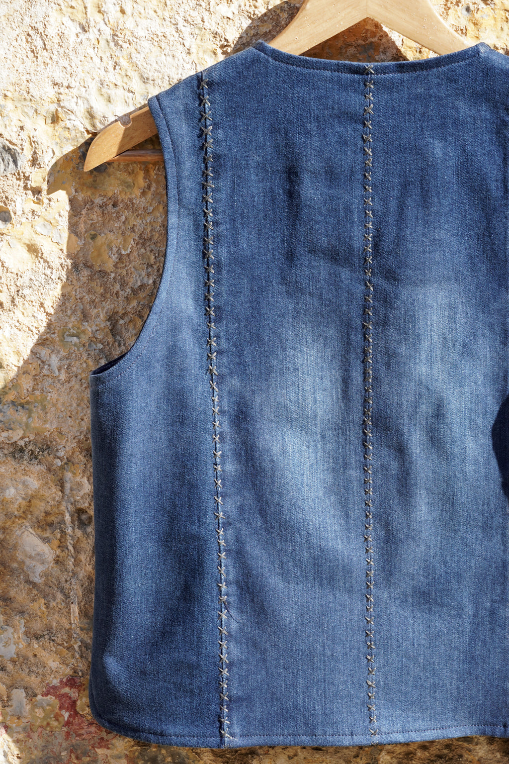 Vest Felicia - Denim & Wool 002