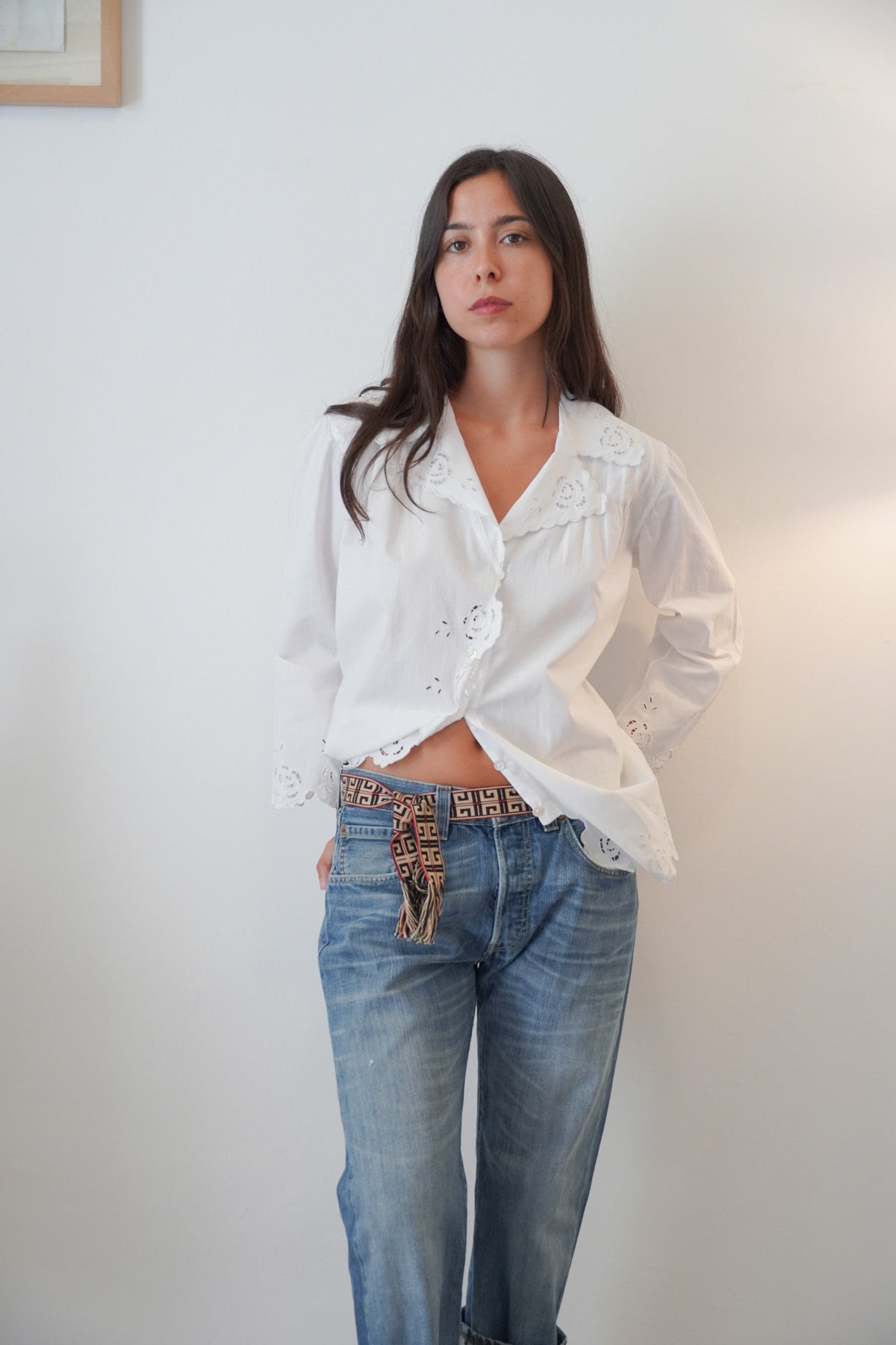 Vintage Shirt - White Cotton