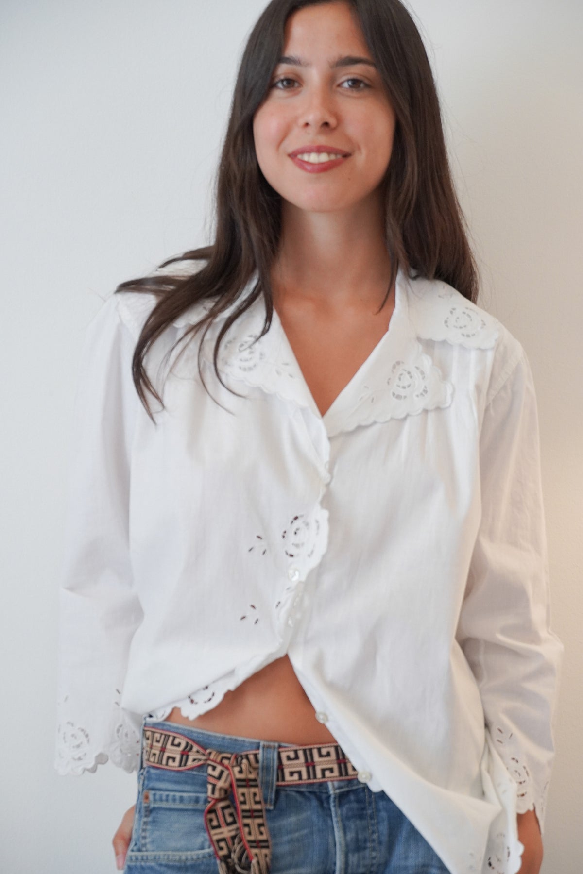 Vintage Shirt - White Cotton