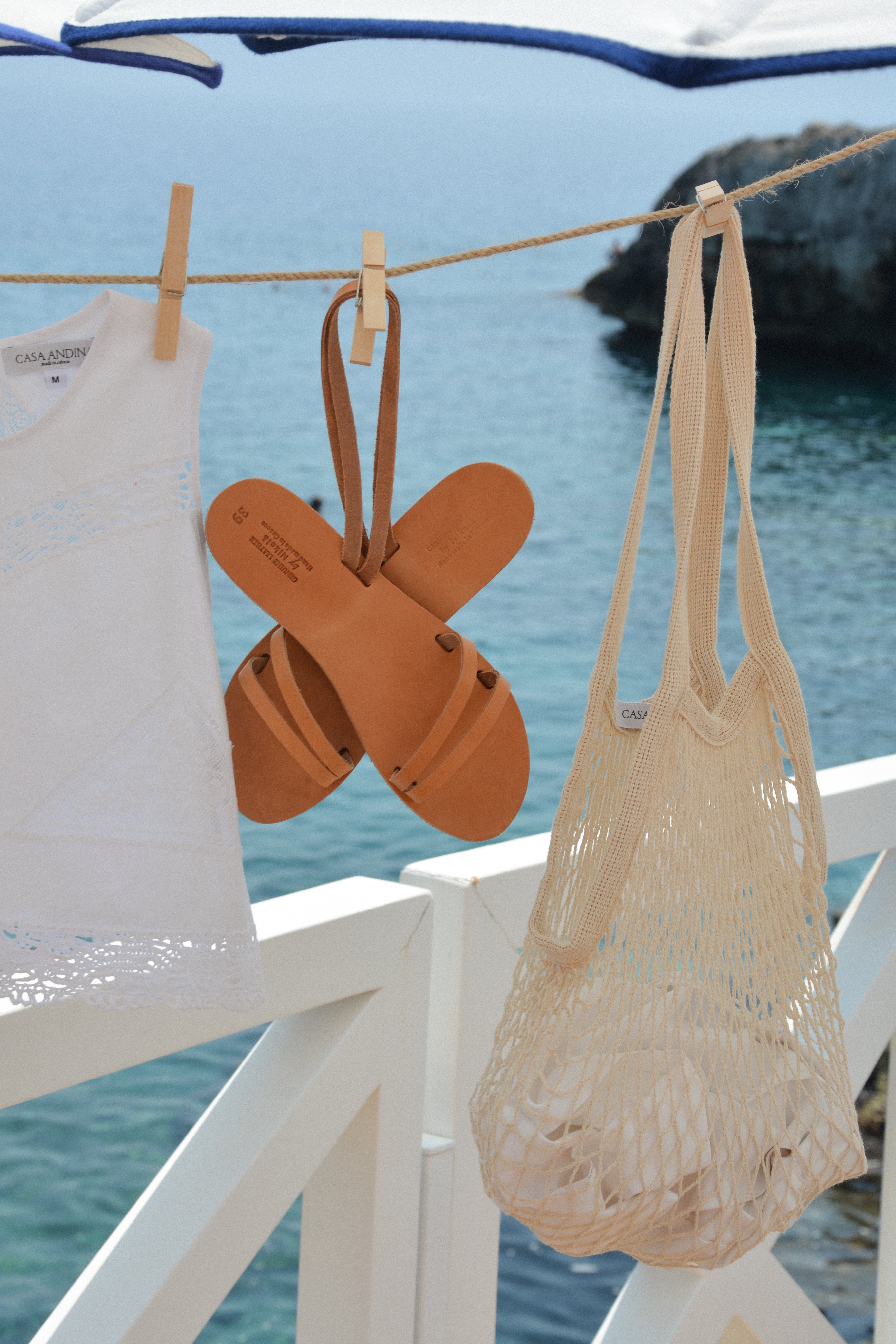 Borsa da mercato in rete di cotone