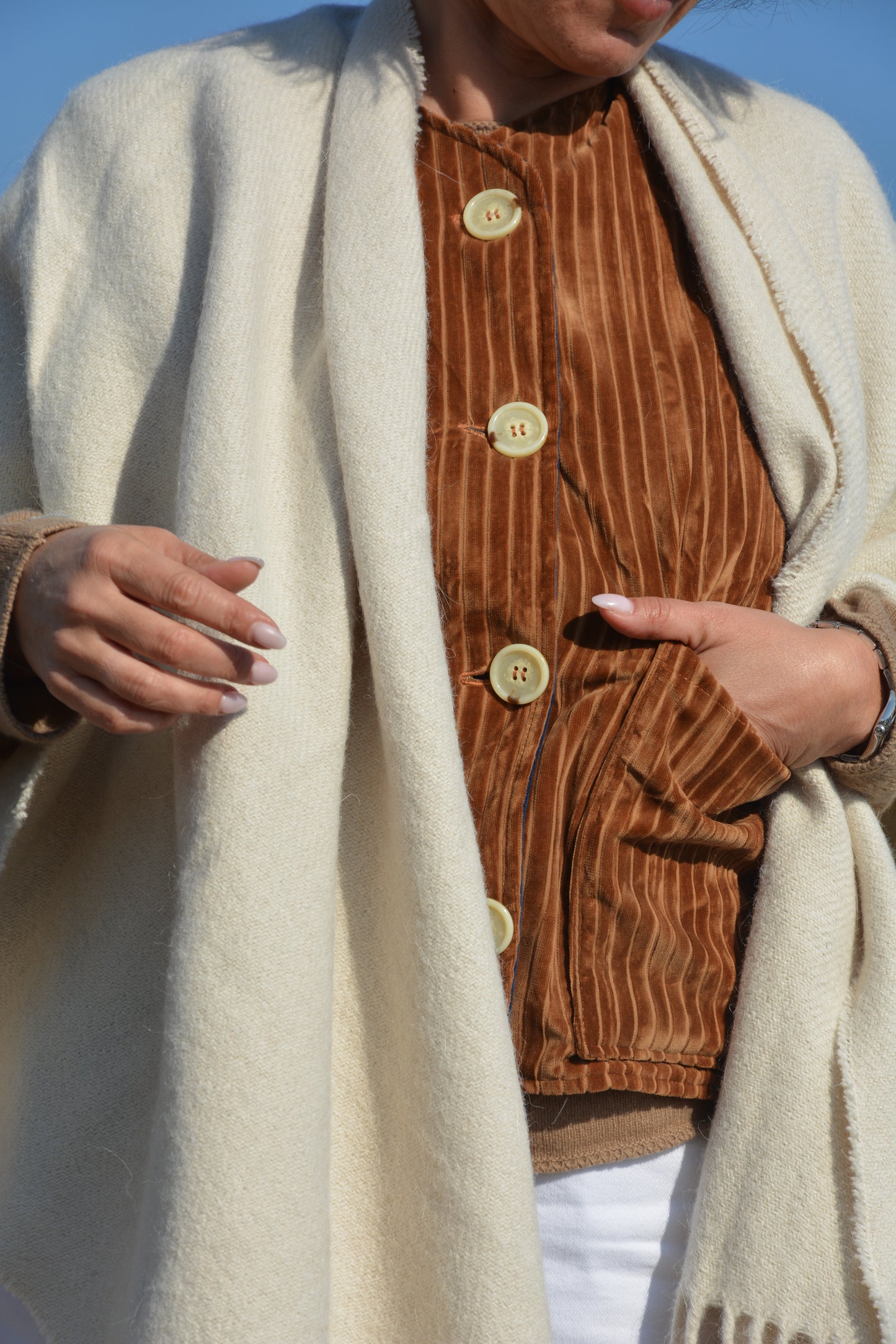 Brown Velvet Vest