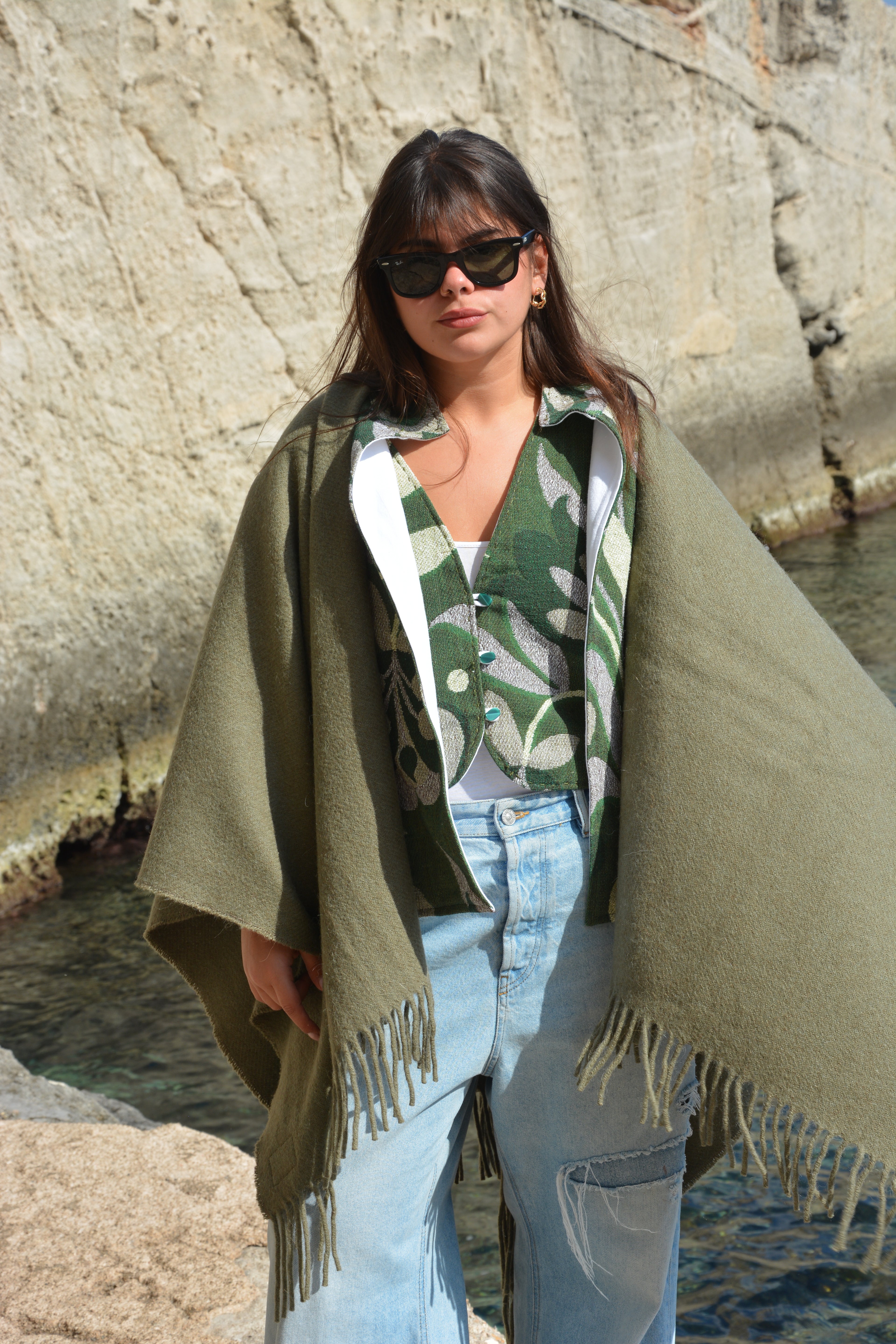 Ruana - Llama & Sheep Wool